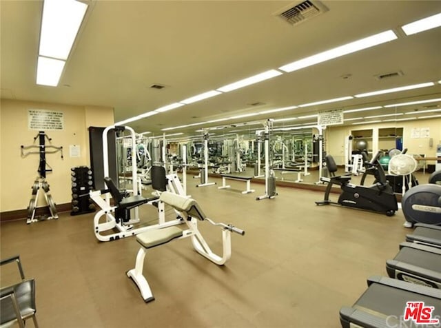 view of exercise room