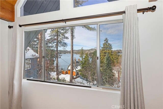 room details with a water view