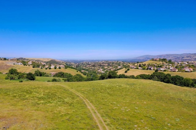 property view of mountains featuring a rural view