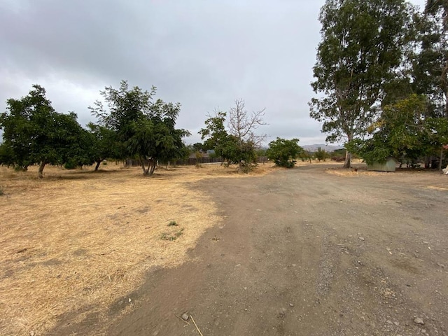 view of road featuring a rural view