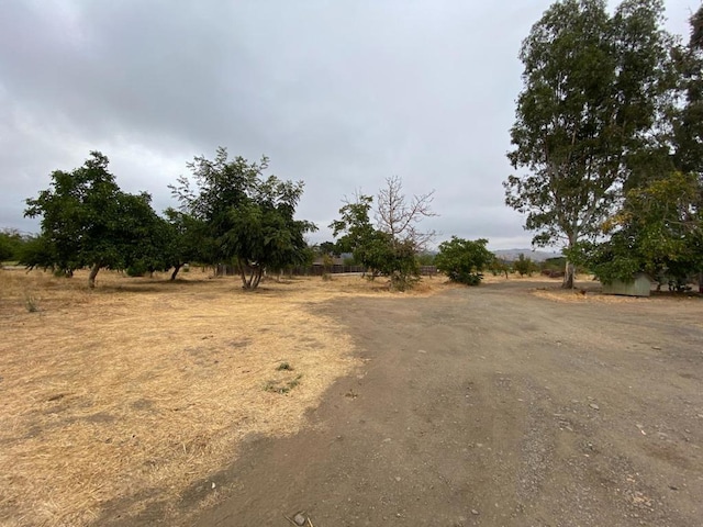 view of street featuring a rural view