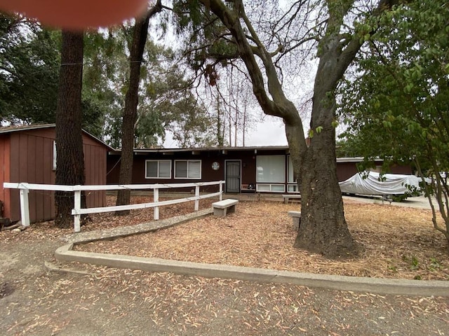 view of front of home