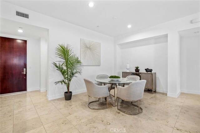 view of dining area