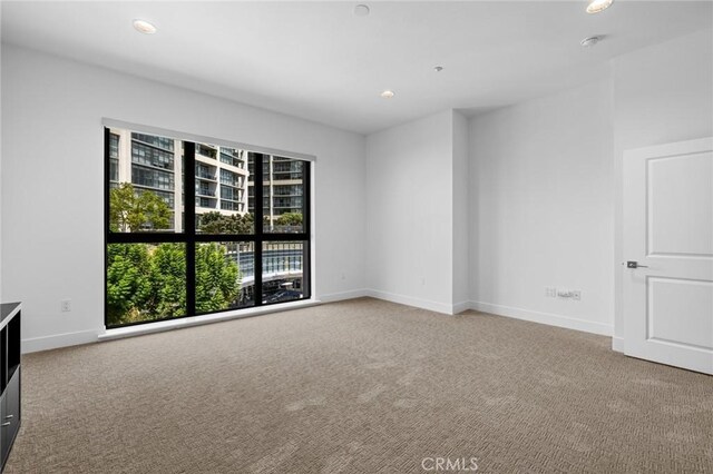 unfurnished room with carpet flooring