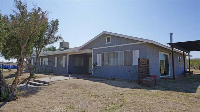 single story home featuring central air condition unit