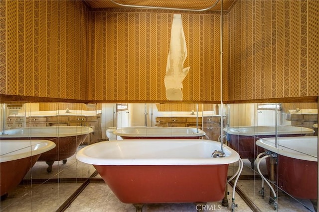 bathroom with a bathing tub