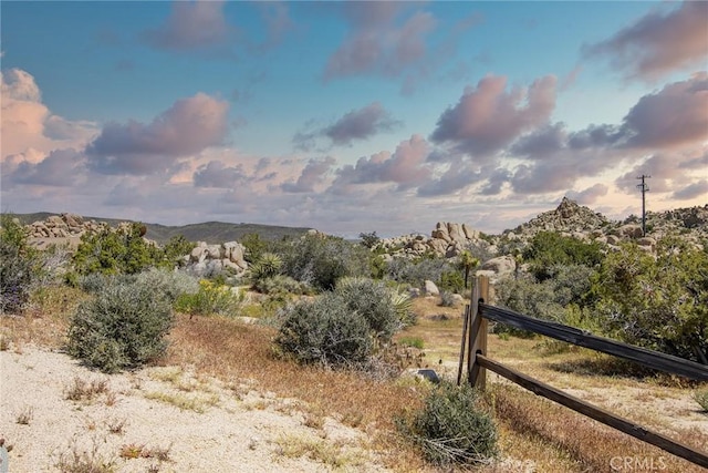 view of nature with a mountain view