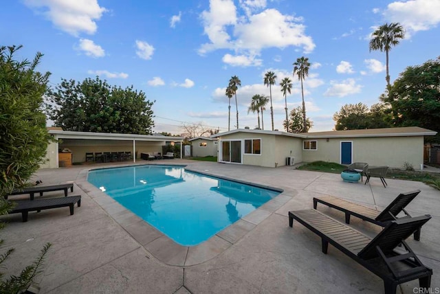 view of pool with a patio