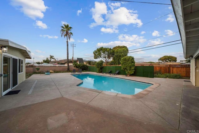 view of pool with a patio