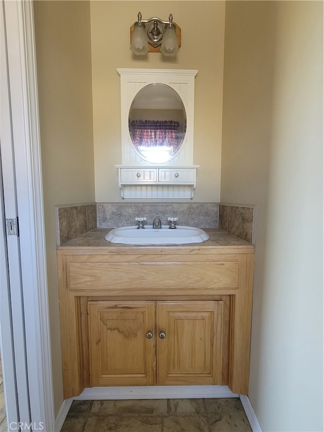 bathroom featuring vanity