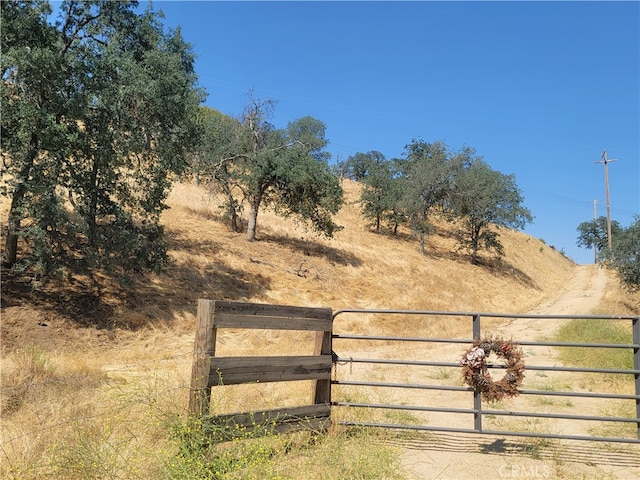 view of yard featuring a rural view