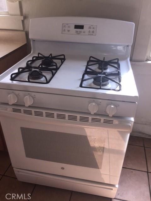 interior details with white gas stove