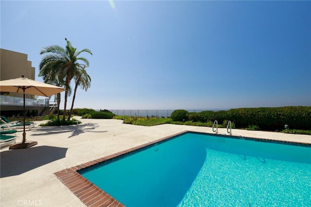 view of pool with a patio