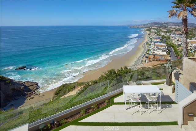 water view with a beach view