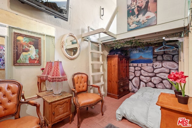 view of tiled bedroom