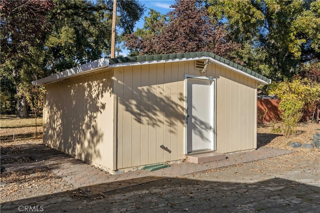 view of outdoor structure