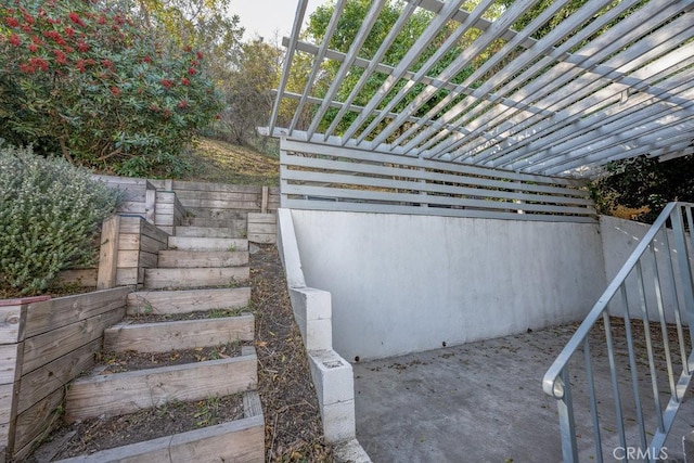 view of stairs