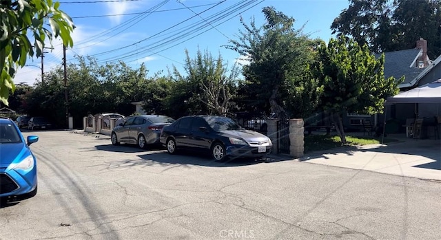 view of uncovered parking lot