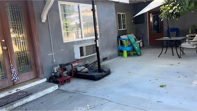 view of patio / terrace featuring entry steps and cooling unit