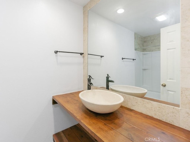 bathroom featuring sink and shower / washtub combination