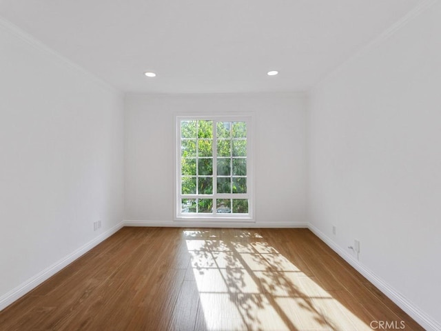 empty room with wood-type flooring