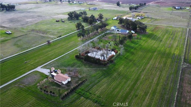 drone / aerial view featuring a rural view