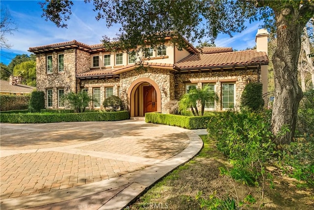 view of mediterranean / spanish home