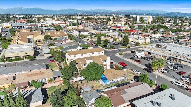 aerial view featuring a mountain view