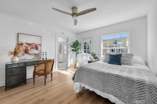 1000 The Strand, Manhattan Beach, CA 90266 - bedroom featuring wood finished floors and a ceiling fan