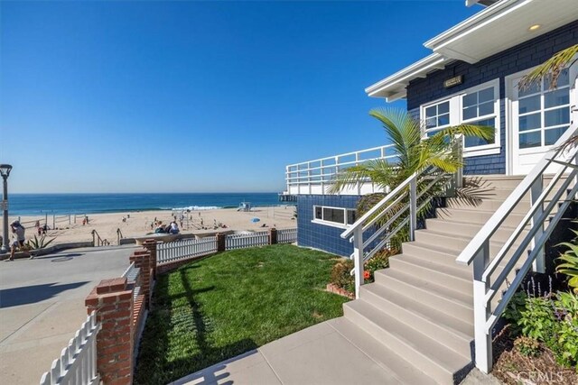 1000 The Strand, Manhattan Beach, CA 90266 - water view featuring local beach and stairs