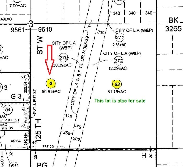 125 Stw, Antelope Acres CA, 93536 land for sale