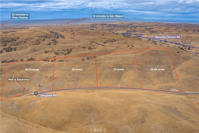 77100 Douglas Rd, San Miguel CA, 93451 land for sale