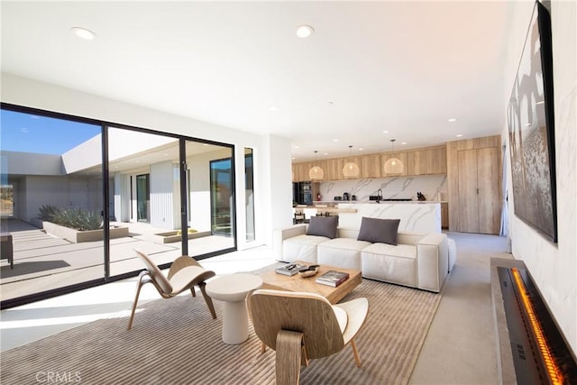 living room with a wealth of natural light