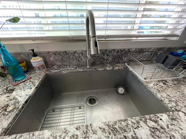 interior details featuring sink