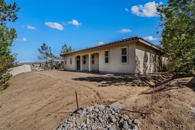 view of rear view of property