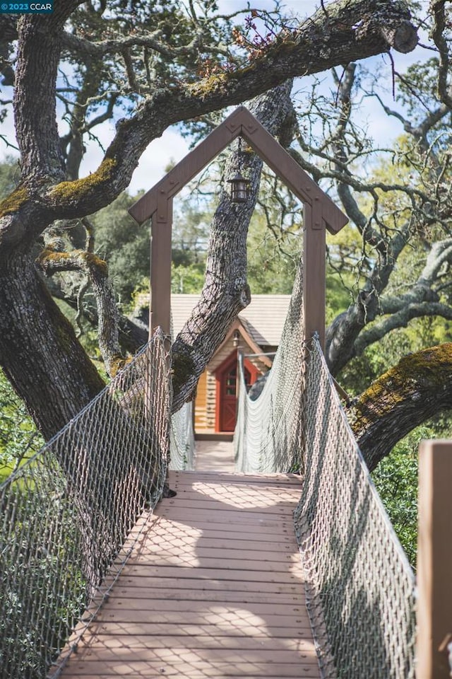 exterior space featuring a deck