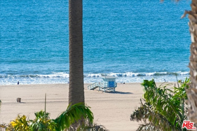 water view featuring a beach view