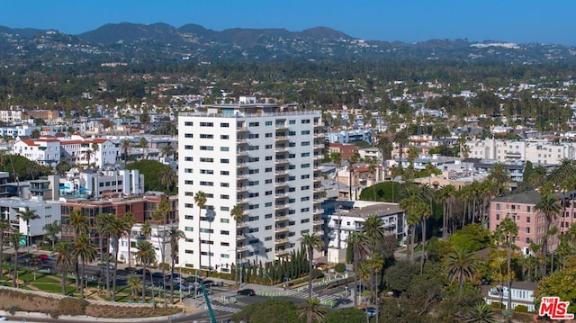 exterior space featuring a mountain view