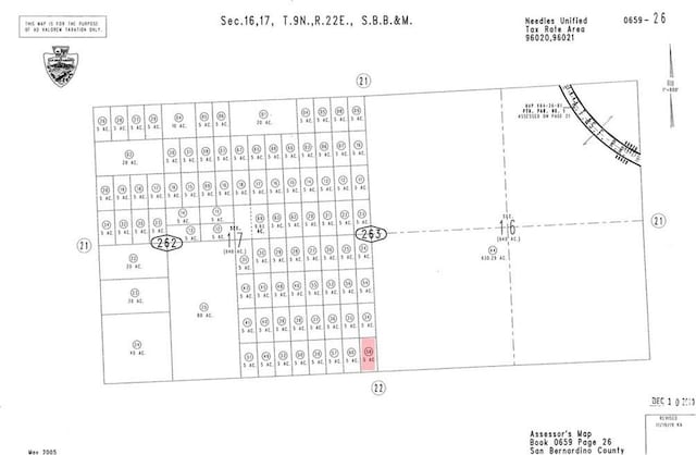 0 Na, Needles CA, 00000 land for sale