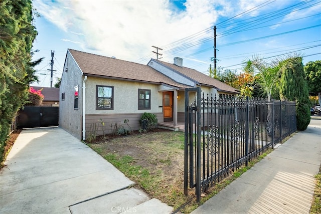 view of bungalow-style home