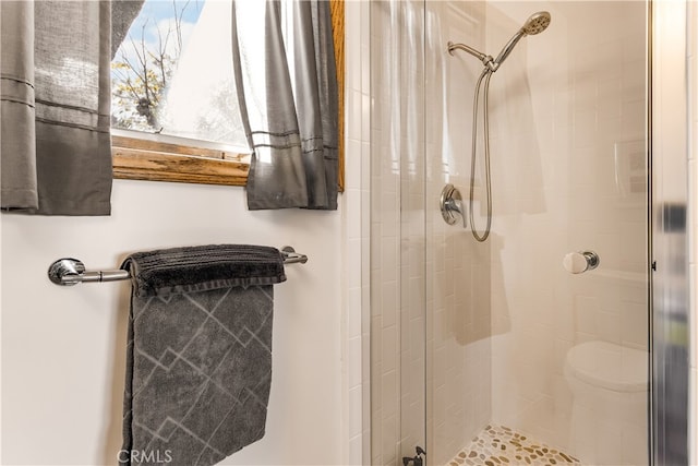 bathroom with walk in shower