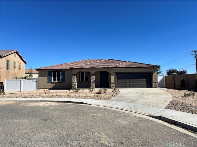 view of front of home featuring a garage