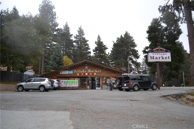 view of parking / parking lot