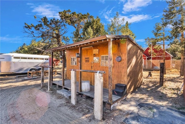 view of outbuilding