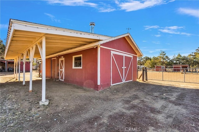 view of outdoor structure