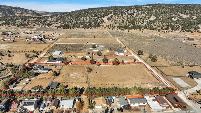 bird's eye view featuring a mountain view