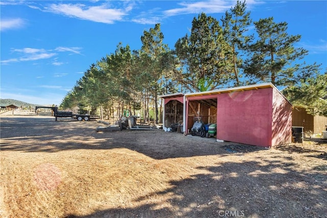 view of outdoor structure