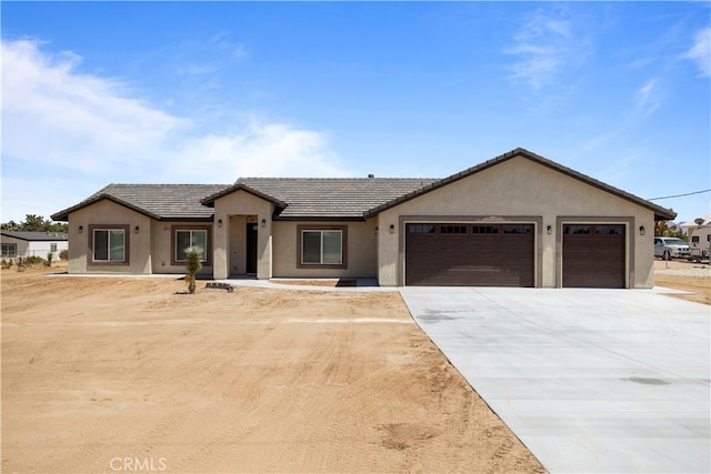 ranch-style house with a garage