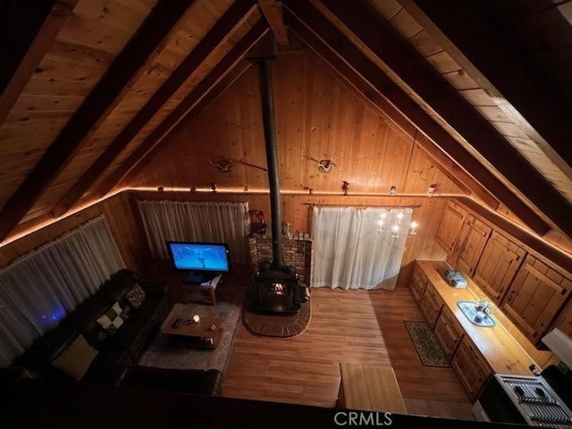 view of attic