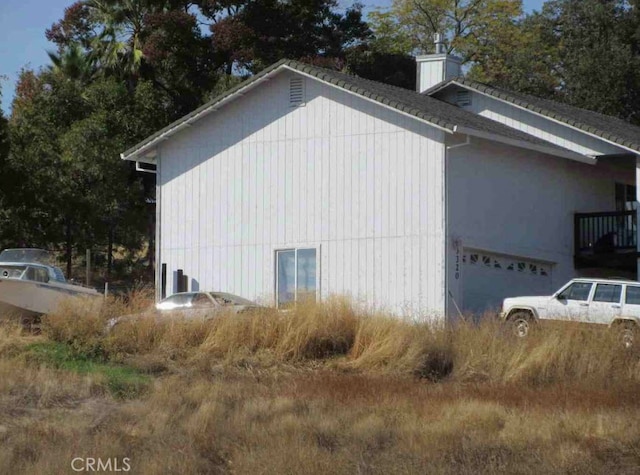 view of home's exterior featuring a garage